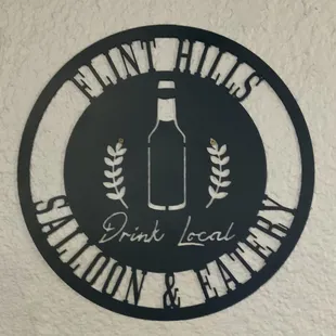 a sign on the wall