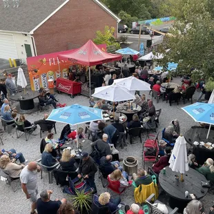 Our newly remodeled beer garden is gorgeous and ready for summer!