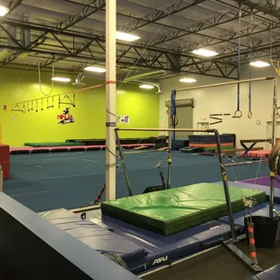 Bar, Floor and Tumble Trak Area