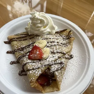Strawberry Nutella crepe