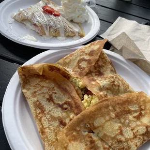 Bacon Egg and Swiss Crepe