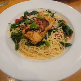 Salmon Pasta made spicy