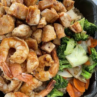 Shrimp and chicken