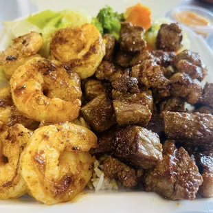 Steak and shrimp hibachi