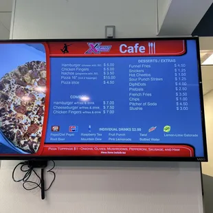 Cafe menu 7/1/2022