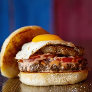 Jeepney Wagyu Burger. This is the Filipino logganisa burger.