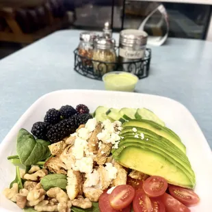 Blackberry chicken salad.