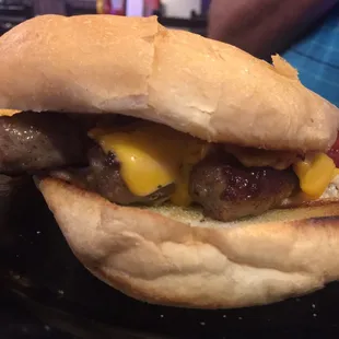 Sausage breakfast sandwich