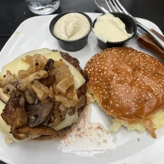 Mushroom Swiss Burger