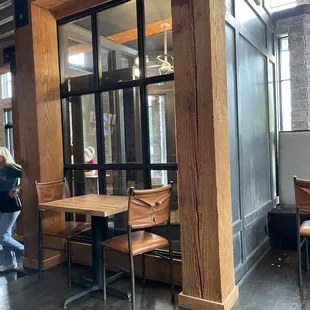 Inside view looking toward front door.