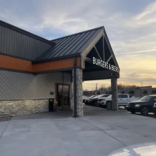 the exterior of a business