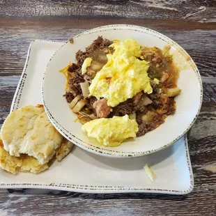 Pork and bean bowl special