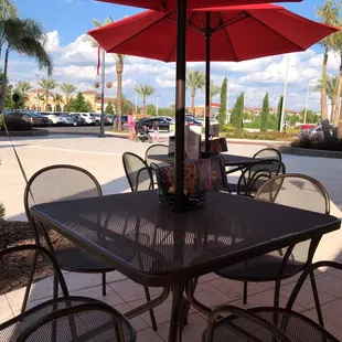 Great outdoor seating