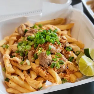 Loaded Chicken Adobo Fries