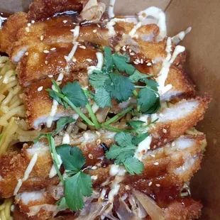 Katsu pork yakisoba
