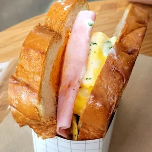 Ham egg sandwich