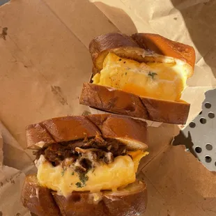 Kimchi Bulgogi BBQ and egg and cheese