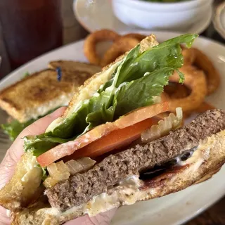 Grilled Sourdough Bacon Burger