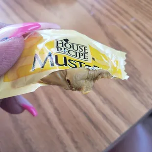 Asked for mustard.