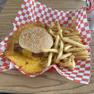 Bacon Cheddar Flip Basket