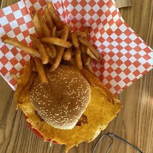 Pastrami Burger Basket