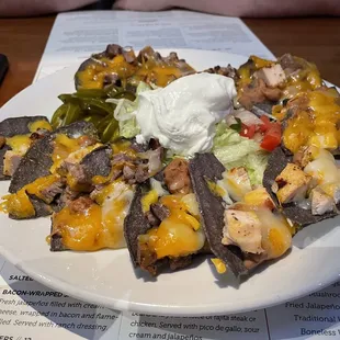 Nachos (fajita beef &amp; chicken)