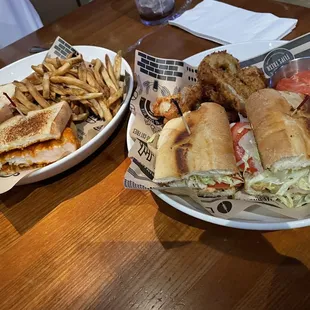 Buffalo Chicken Sandwich and The Dirty Bird Sandwich
