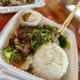 Grilled Steak With Spicy Lime Sauce from Golden Triangle