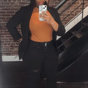 Downstairs they have this really cool selfie mirror