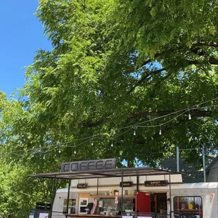 the exterior of the cafe