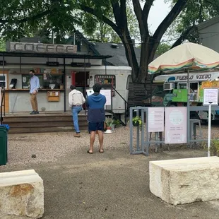 Outdoor coffee truck