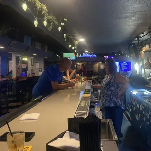 Kimmie the owner being as beautiful as ever and bartending for this wonderful bar.
