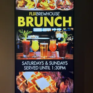 brunch and sundays served until 1 30pm