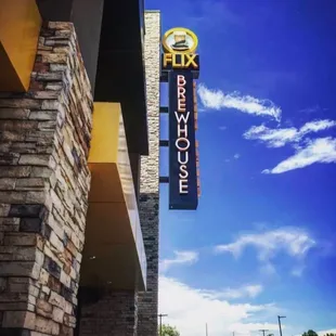 the front of the building