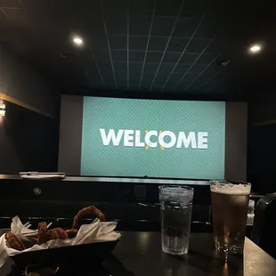 Onion Rings and watermelon cider