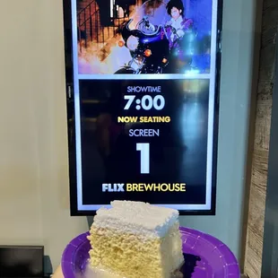 Birthday cake for Prince's birthday