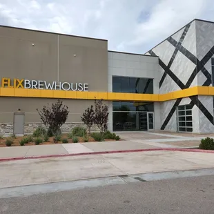 the front of the building