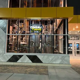 the front of the building