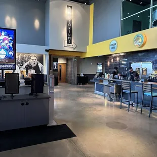 the inside of a restaurant