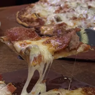 build your own (pepperoni, sausage, mushroom)