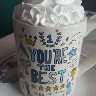 Positive affirmations &amp; whipped cream with your hot chocolate, side 1of2 (4/18/22)