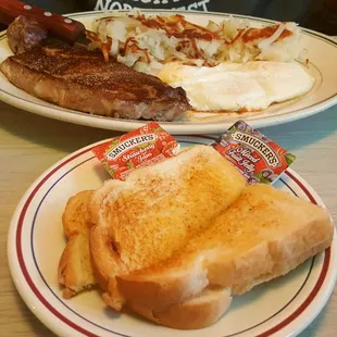 Steak and Eggs with hash browns &amp; toast (12/16/21)