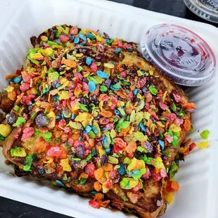 Fruity Pebbles French Toast