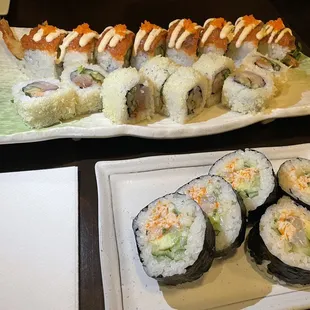 Red Dragon Seared Salmon Roll* Scallop and Crab Roll* Crunchy Spicy Hamachi Roll*