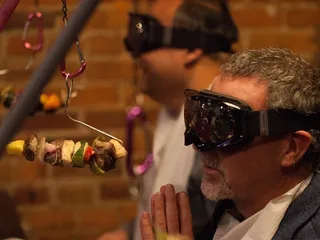 Dinner in the Dark l Blind Ninja Dinner Challenge