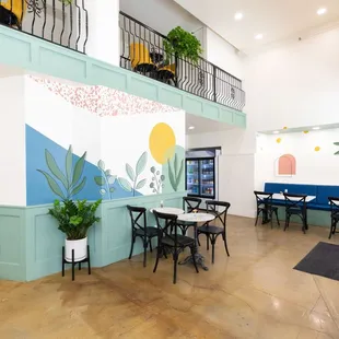 the interior of a restaurant