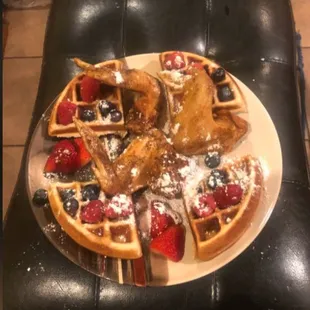 food, waffles