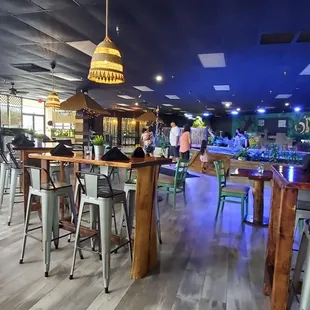 the interior of a restaurant