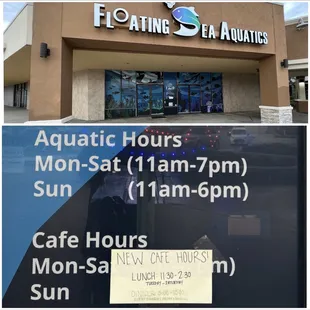 Business and Cafe Hours