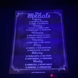 New specials